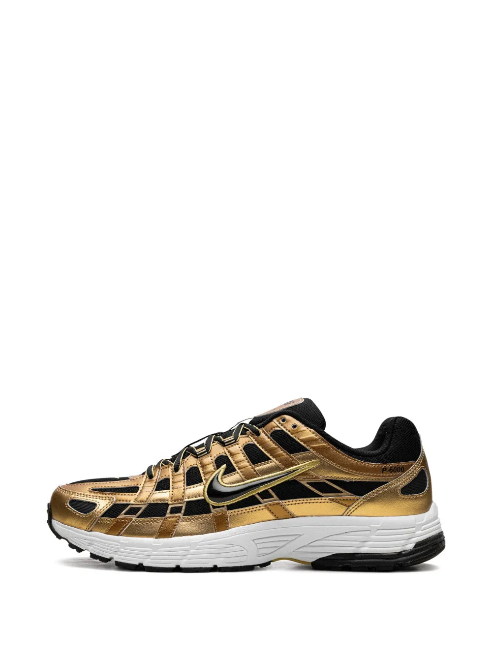 Nike P-6000 Metallic Gold Infinite Gold White Black Sneakers