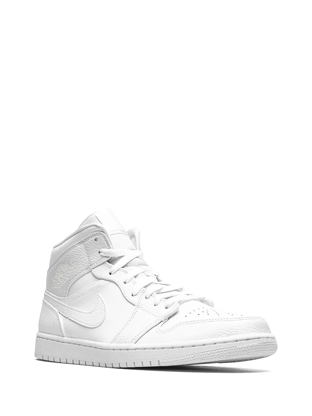 Nike Air Jordan 1 Mid Triple White Sneakers
