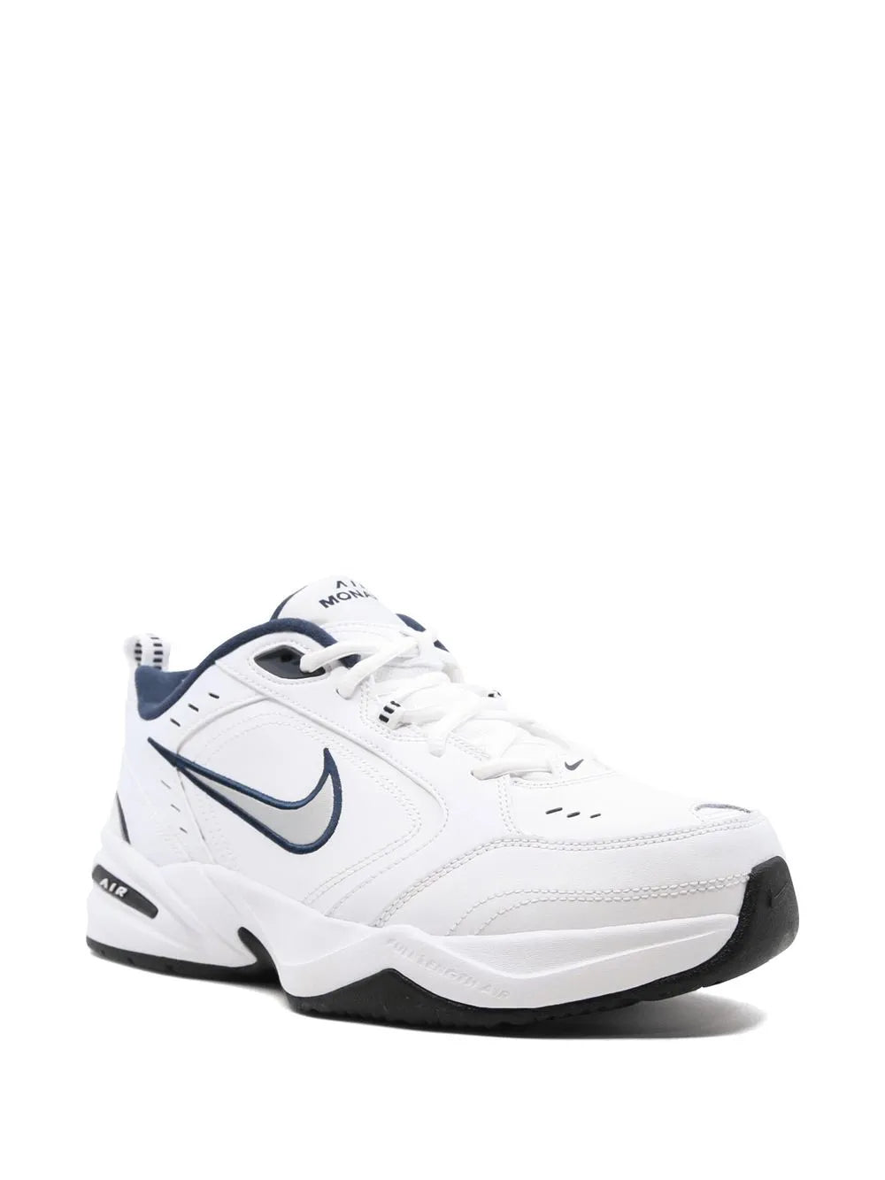 Nike Air Monarch Iv (4E) Whitw/Metallic Silver Sneakers
