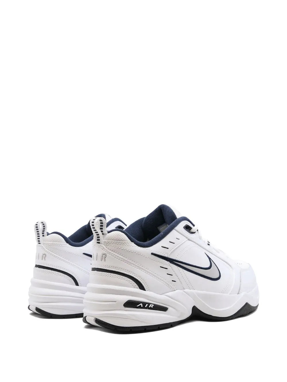 Nike Air Monarch Iv (4E) Whitw/Metallic Silver Sneakers