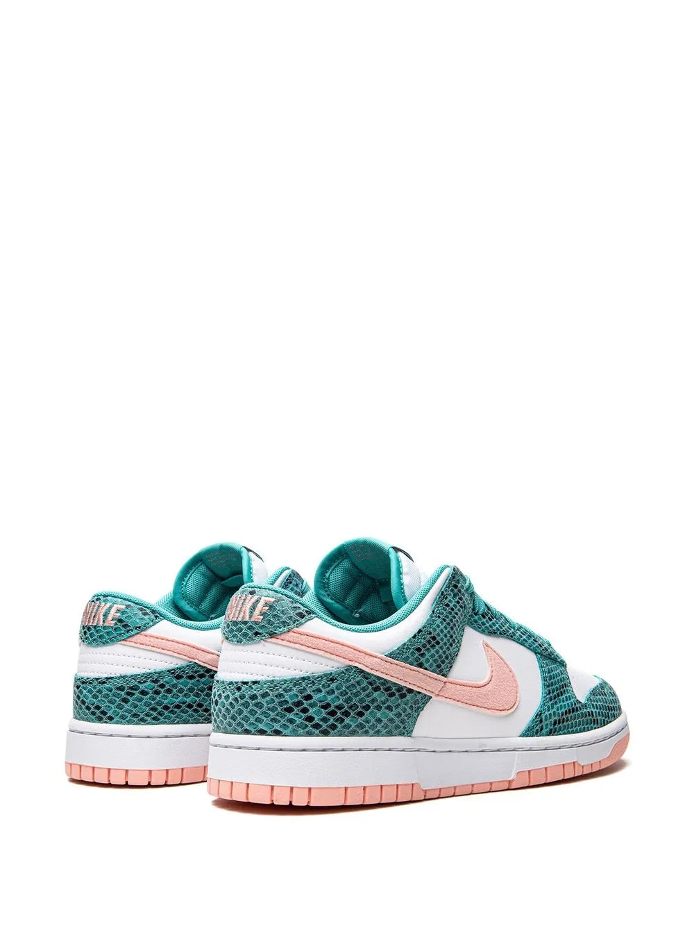Nike Dunk Low Snakeskin Washed Teal/Bleached Coral Sneakers