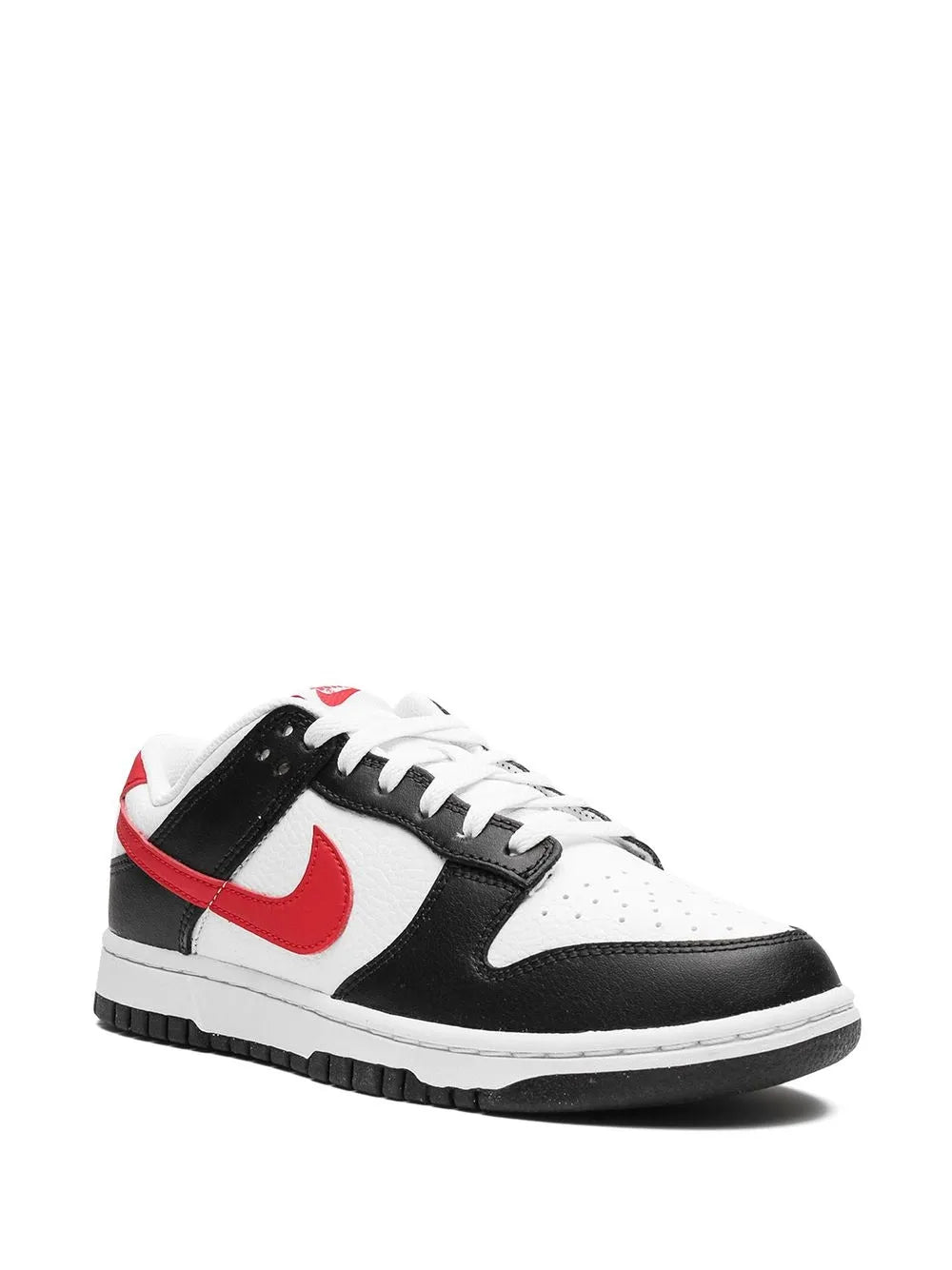 Nike Dunk Low Retro Red Swoosh Panda Sneakers