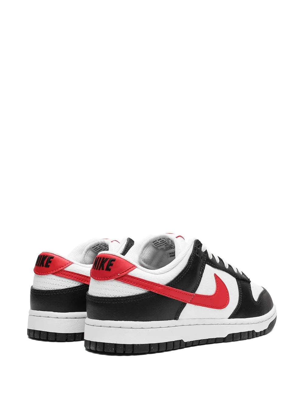 Nike Dunk Low Retro Red Swoosh Panda Sneakers