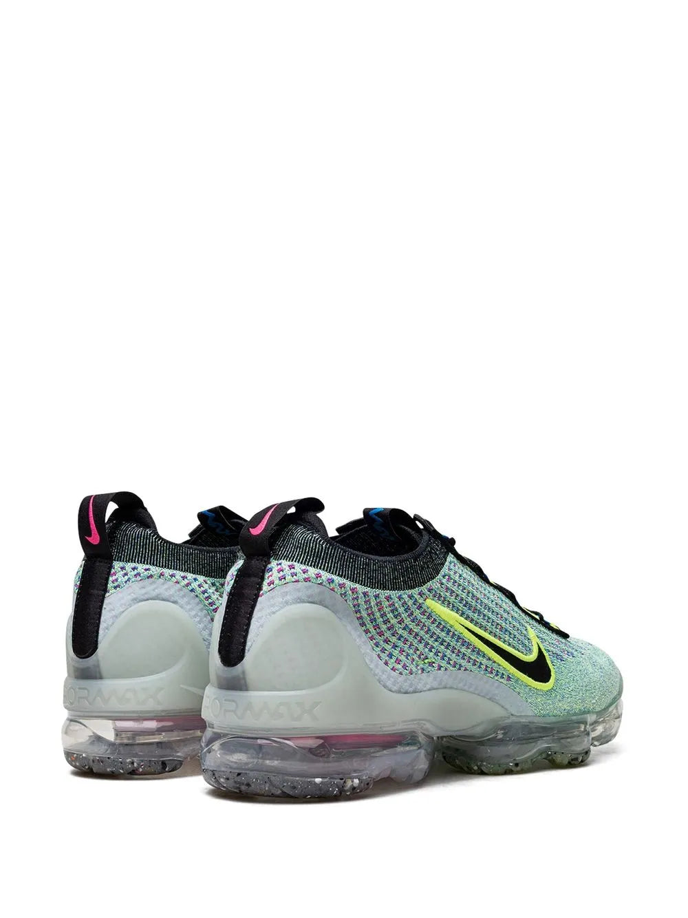 Nike Air Vapormax Flyknit 2021 Volt/Black-Photo Blue-Metallic Sneakers