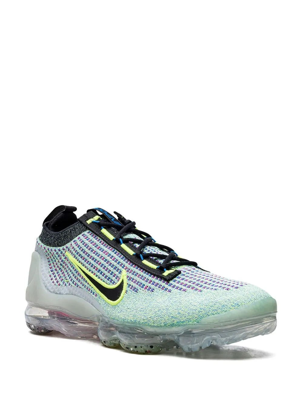 Nike Air Vapormax Flyknit 2021 Volt/Black-Photo Blue-Metallic Sneakers