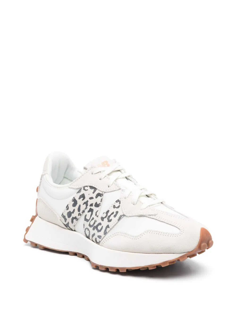 New Balance 327 Leopard-Print Lace-Up Sneakers