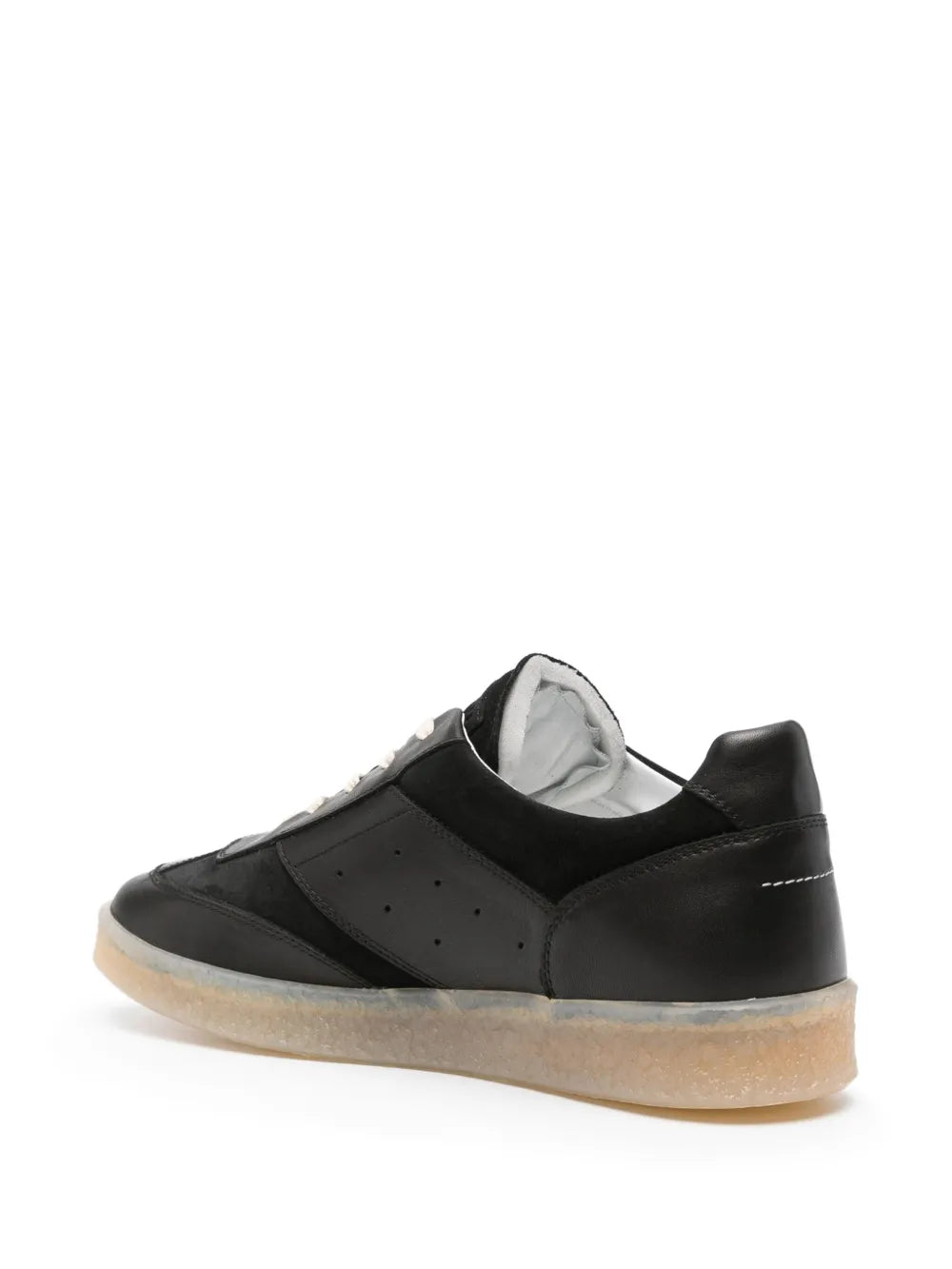 Mm6 Maison Margiela Lace-Up Leather Sneakers