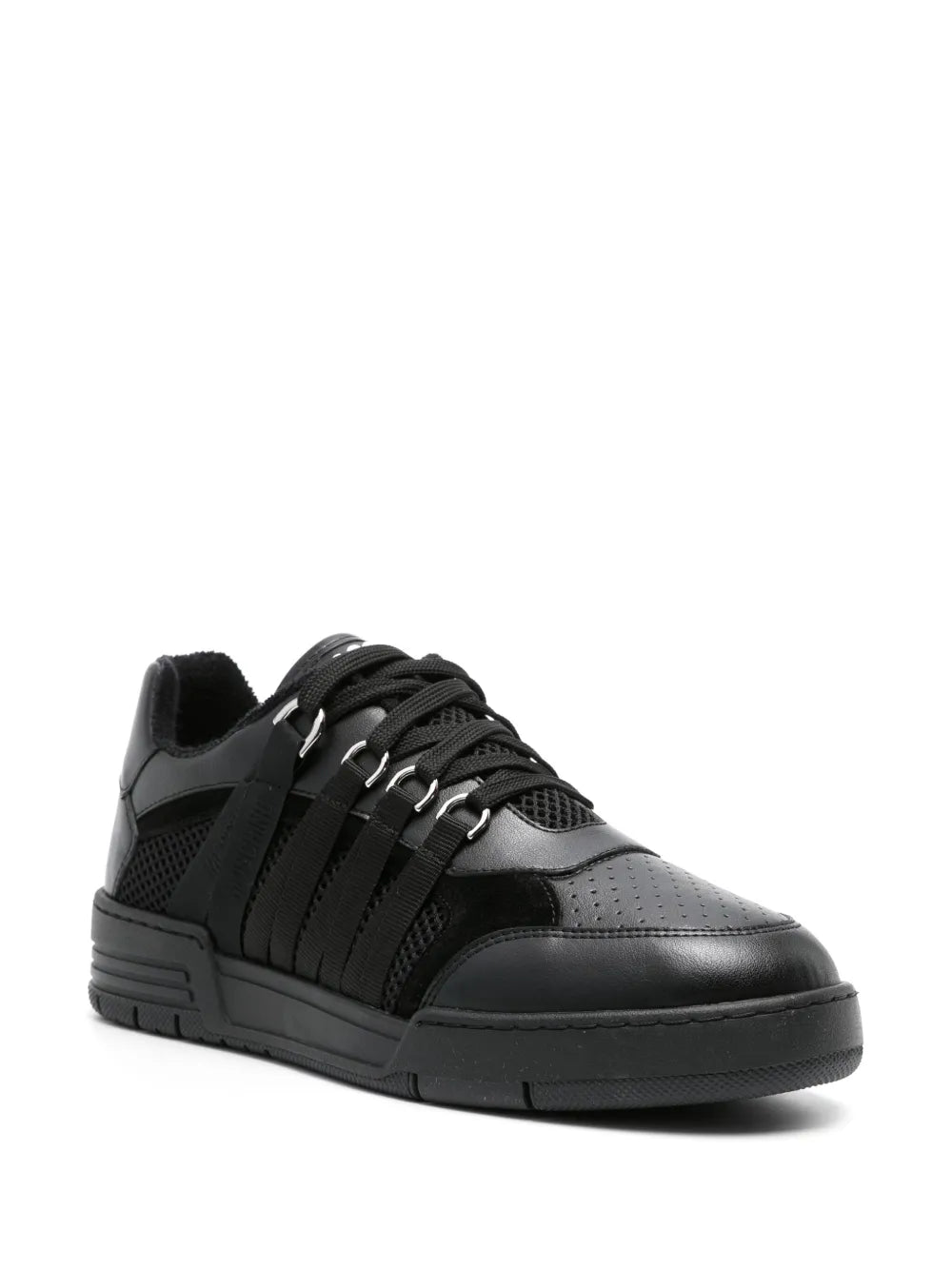 Moschino Lace-Detailed Panelled Sneakers