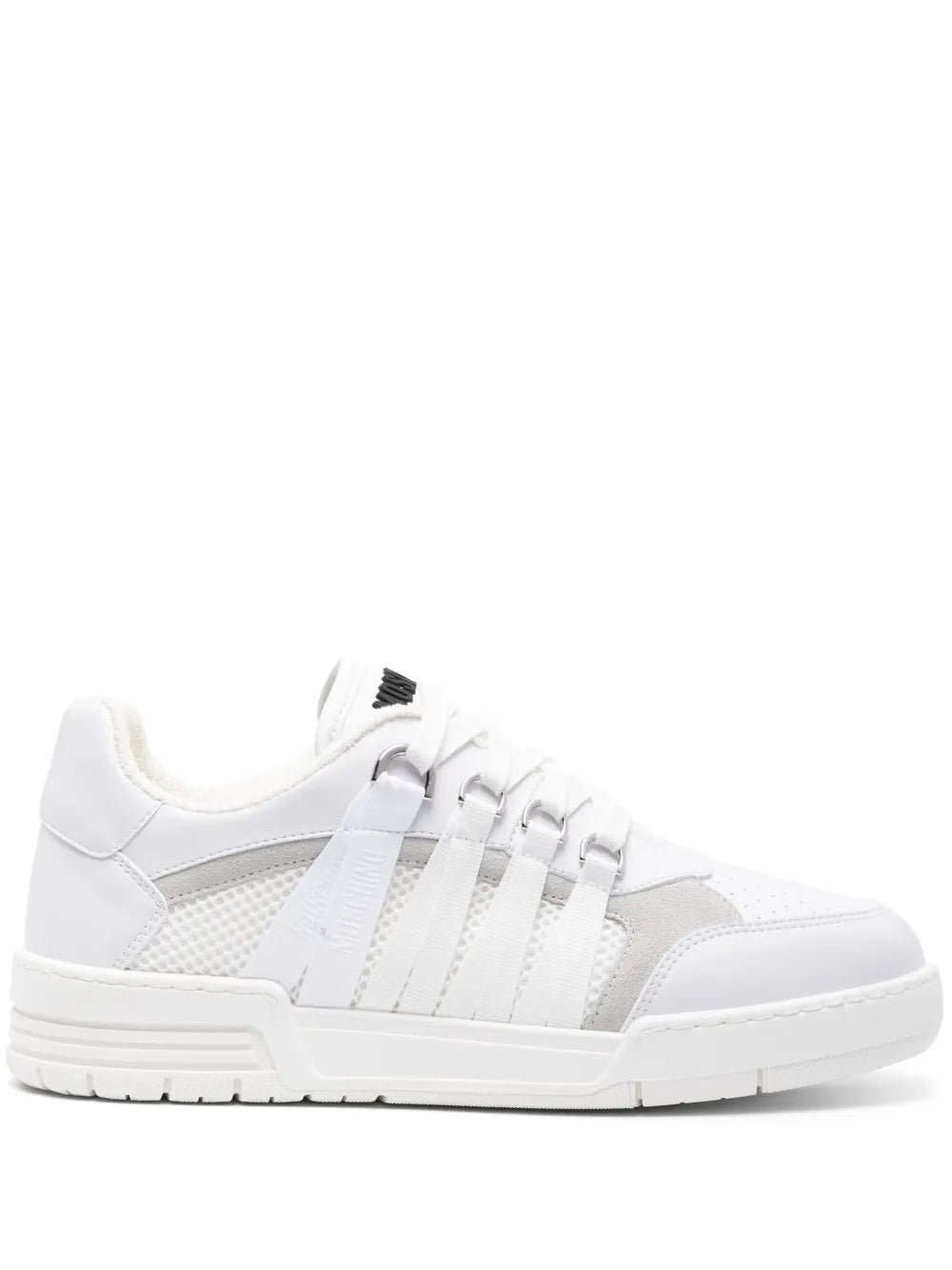 Moschino Lace-Detailed Panelled Trainers