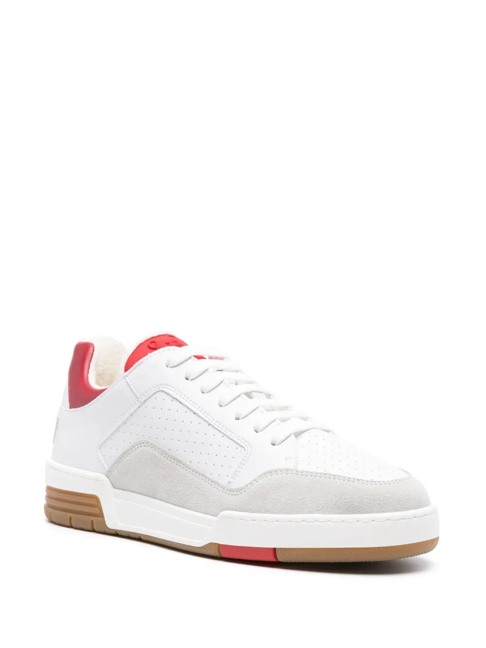 Moschino Embroidered-Logo Panelled Trainers