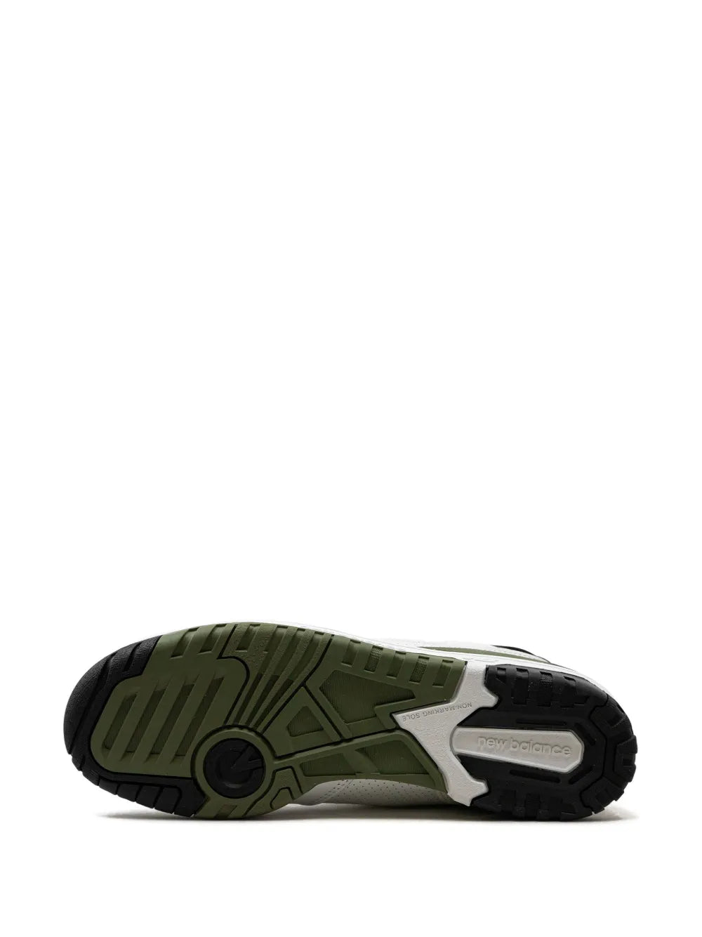 New Balance 550 White/Dark Olive Sneakers