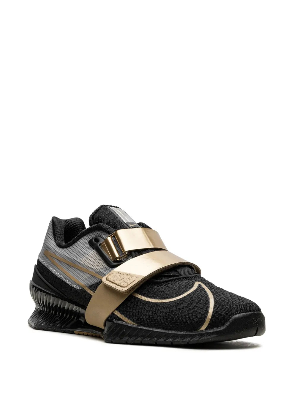 Nike Romaleos 4 Black/Metallic Gold Weightlifting Shoes