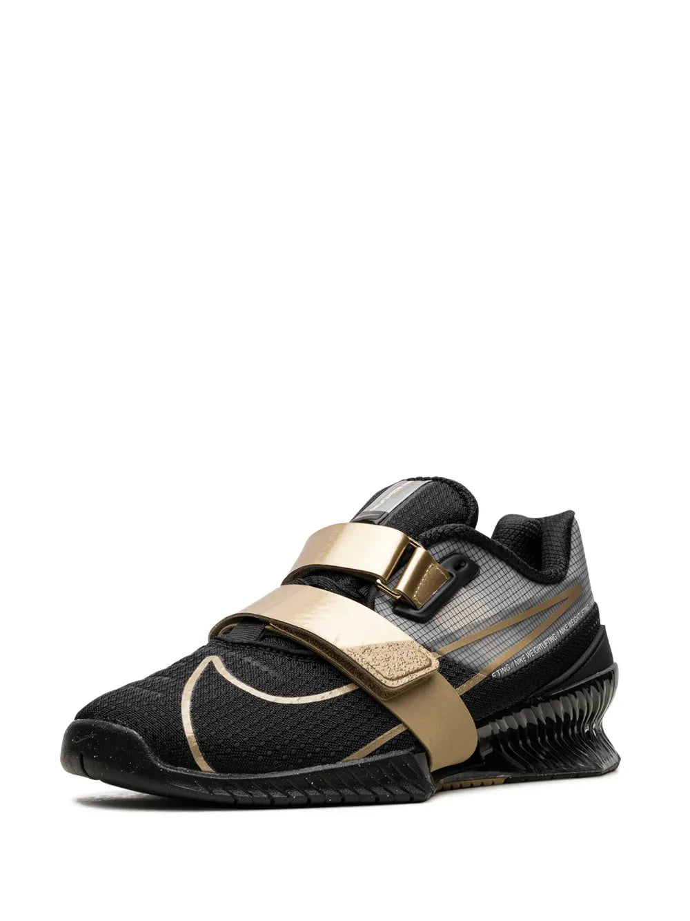 Nike Romaleos 4 Black/Metallic Gold Weightlifting Shoes