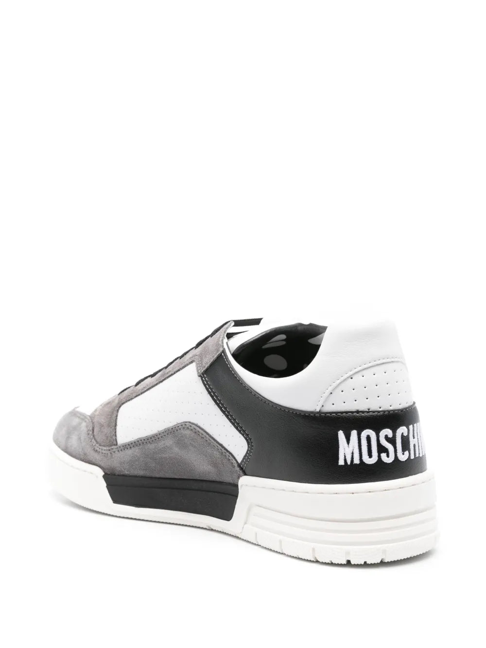 Moschino Panelled Leather Sneakers