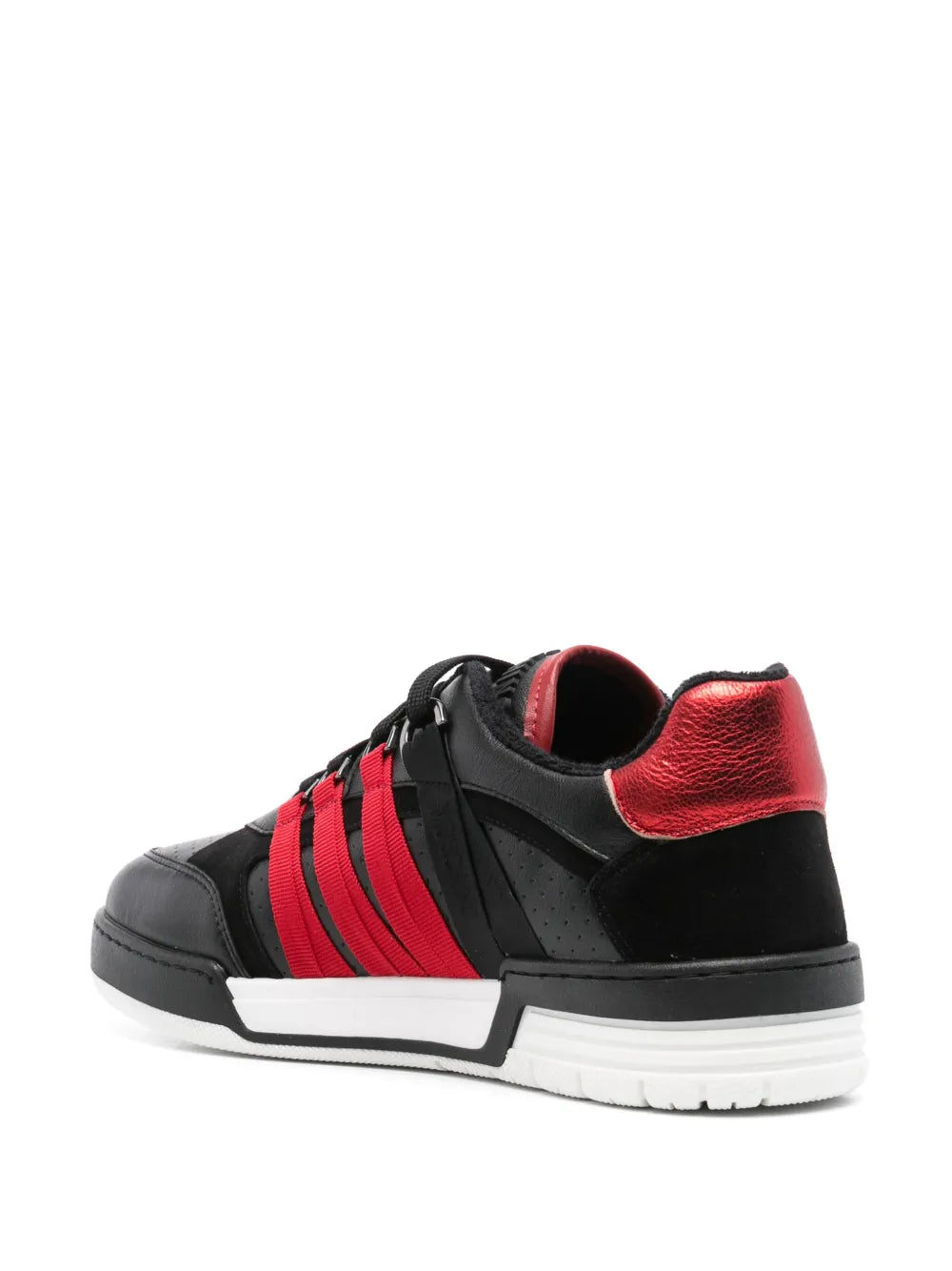 Moschino Panelled Leather Sneakers