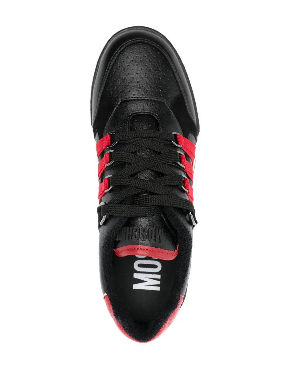 Moschino Panelled Leather Sneakers