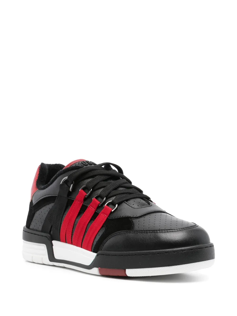 Moschino Panelled Leather Sneakers