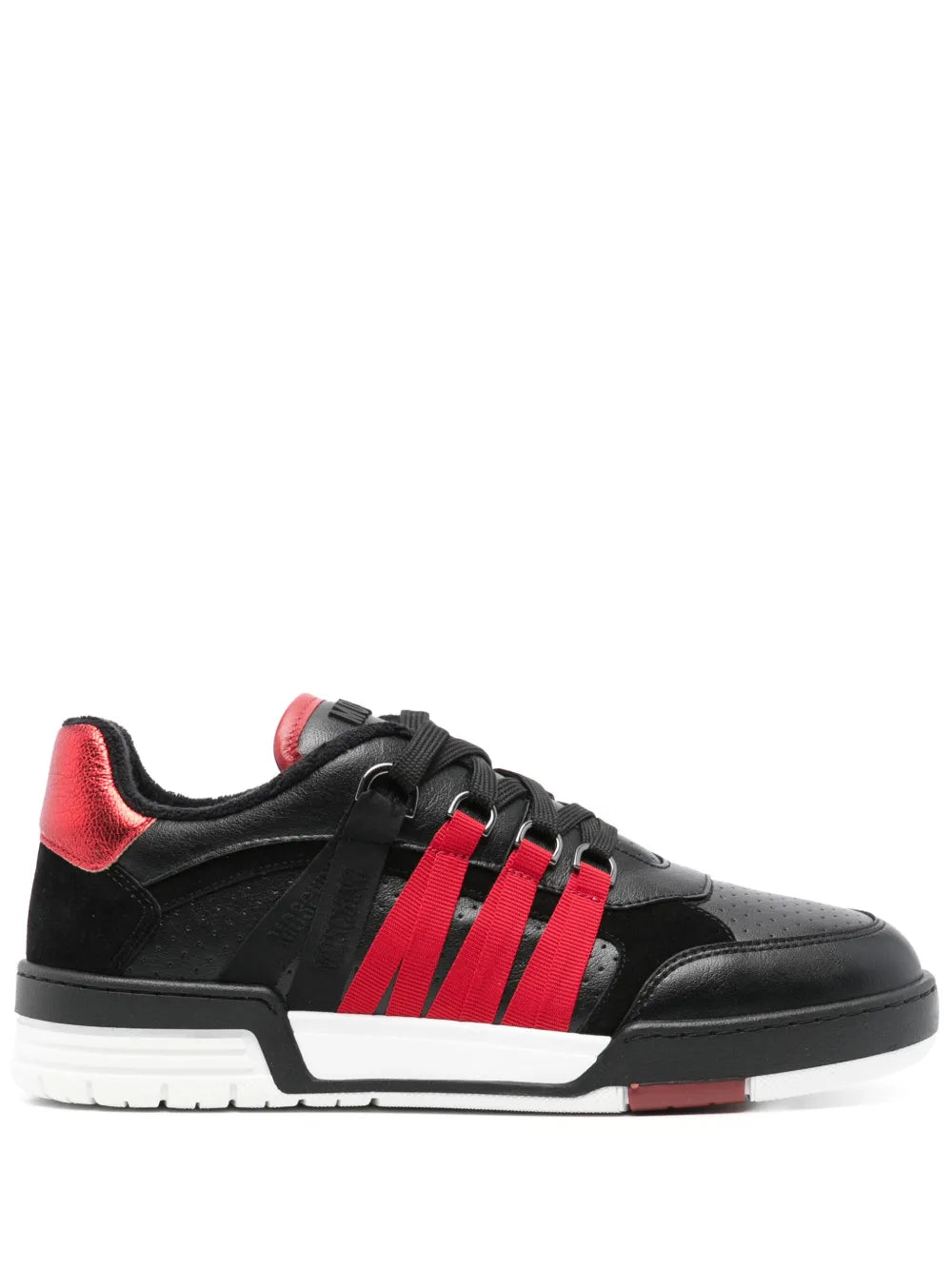 Moschino Panelled Leather Sneakers