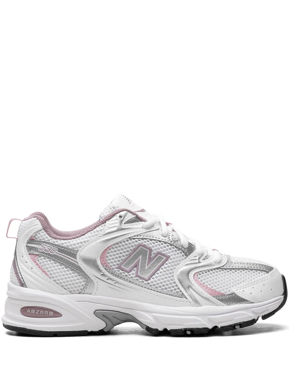 New Balance 530 White/Silver Metalic/Ice Wine/Mid Century Pin Sneakers