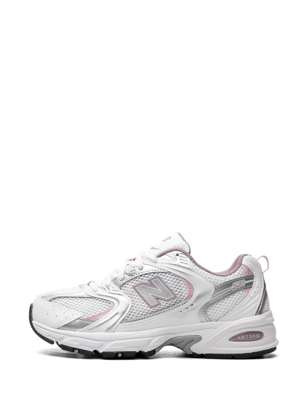 New Balance 530 White/Silver Metalic/Ice Wine/Mid Century Pin Sneakers