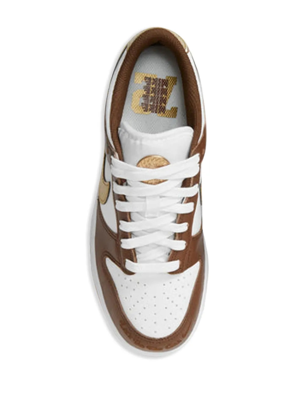 Nike Dunk Low Cacao Wow Metallic Gold Sneakers