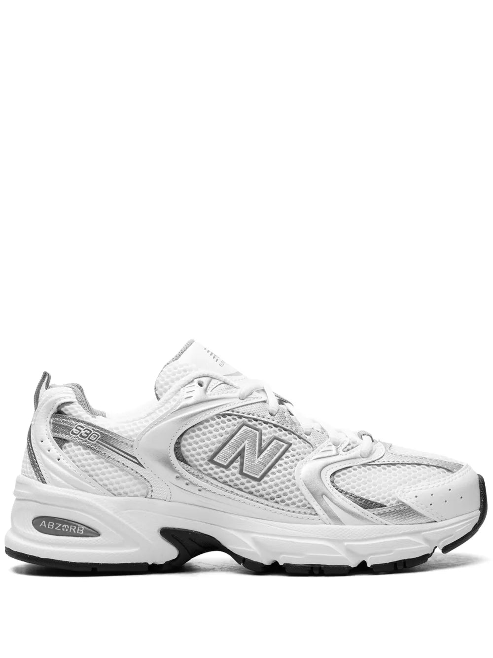 New Balance 530 White Silver Metallic Sneakers