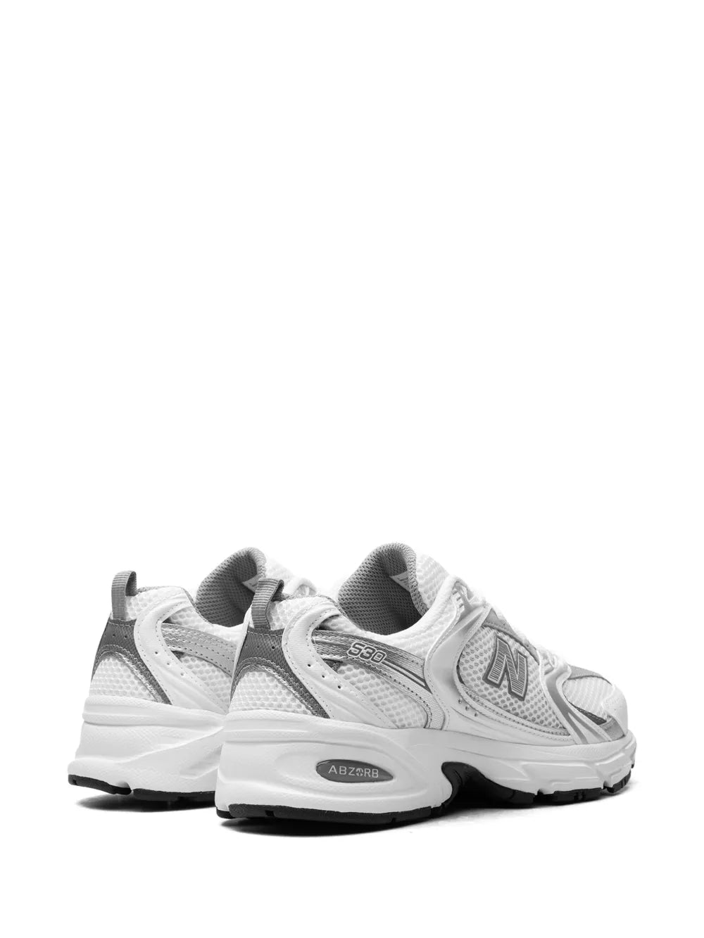 New Balance 530 White Silver Metallic Sneakers