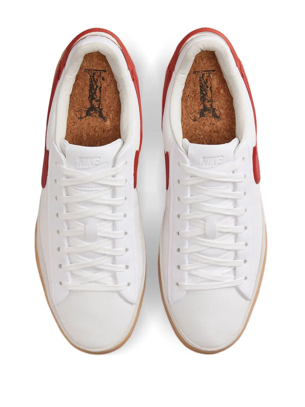 Nike Blazer Phantom Low White Dragon Red Gum Sneakers