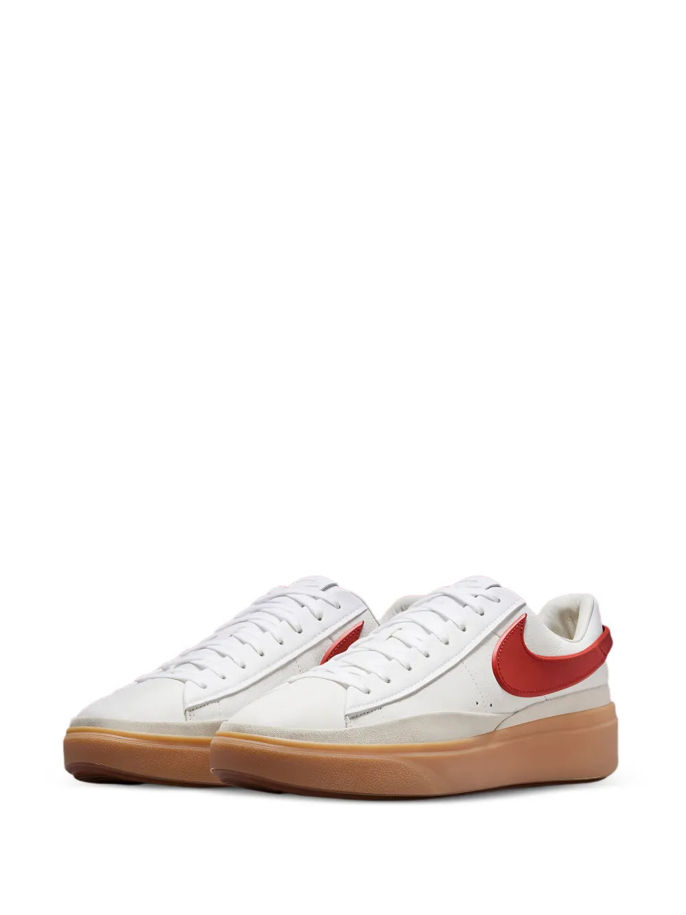 Nike Blazer Phantom Low White Dragon Red Gum Sneakers