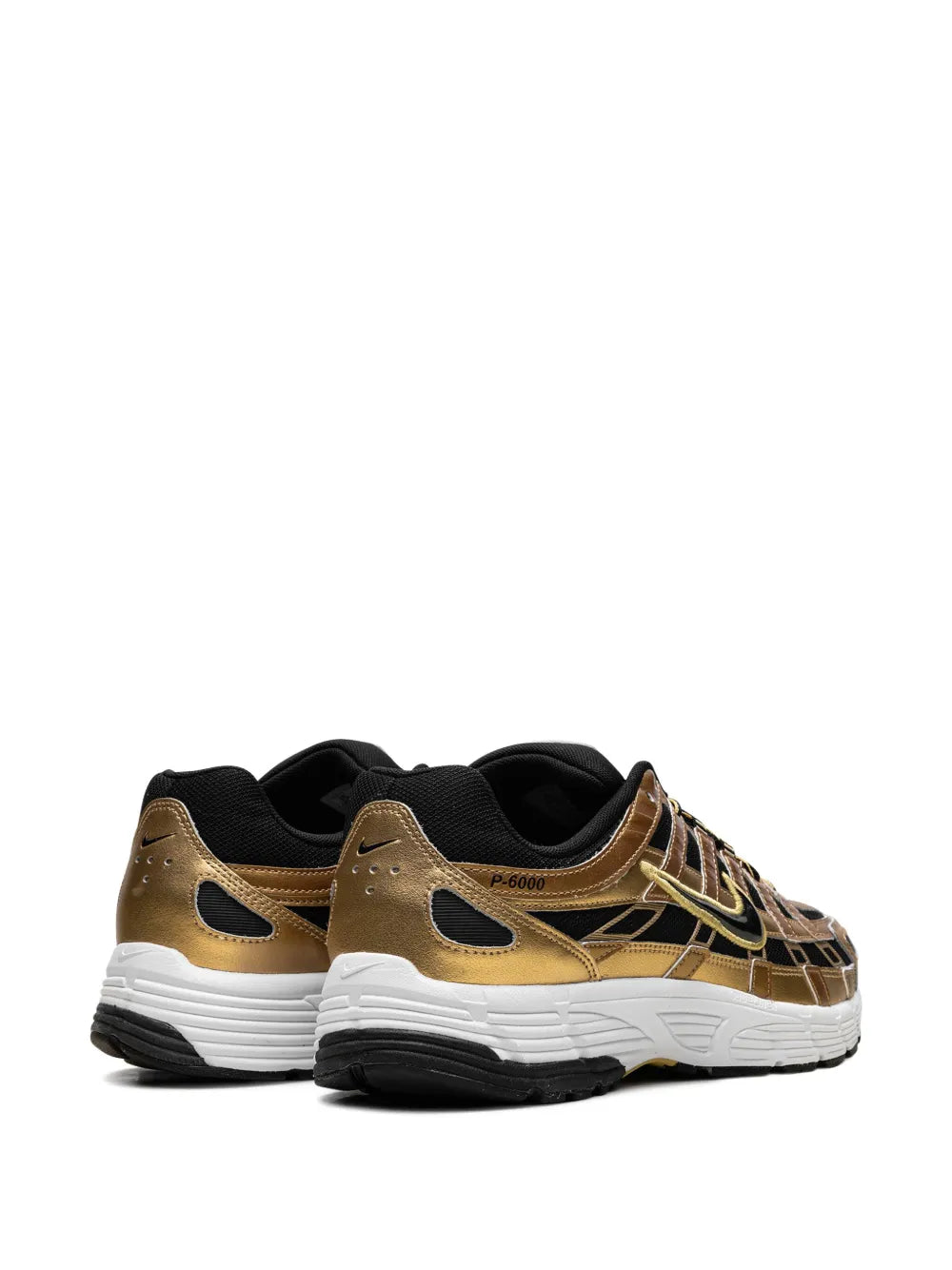 Nike P-6000 Metallic Gold Infinite Gold White Black Sneakers