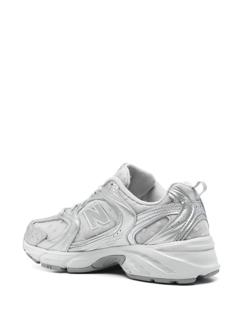 New Balance 530 Silver Metallic Raincloud Polka Dots