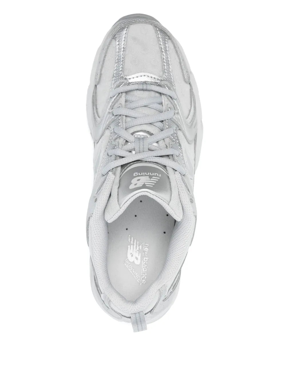 New Balance 530 Silver Metallic Raincloud Polka Dots