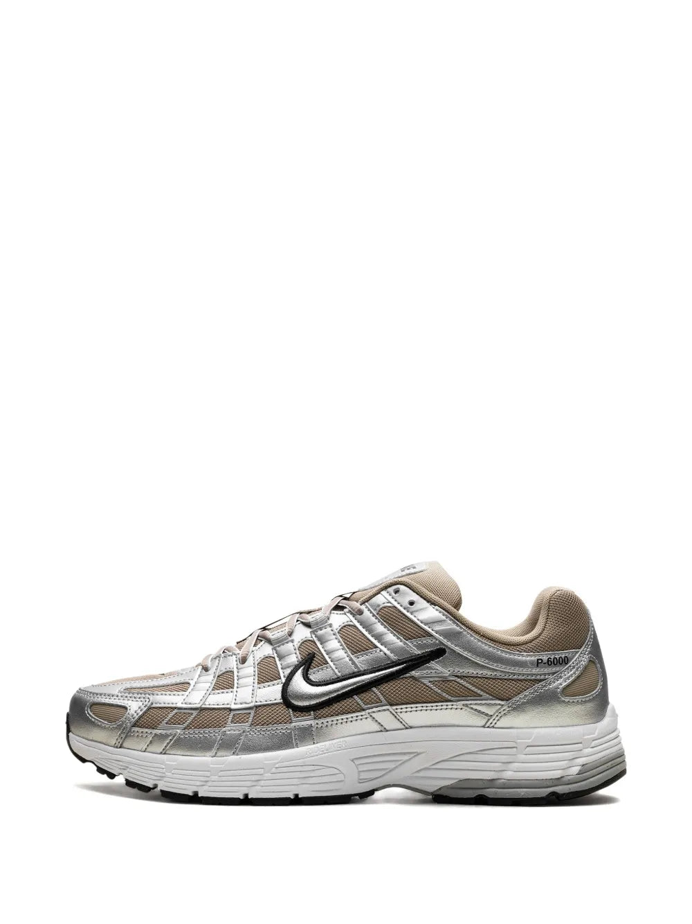 Nike P-6000 Khaki Metallic Silver Sneakers