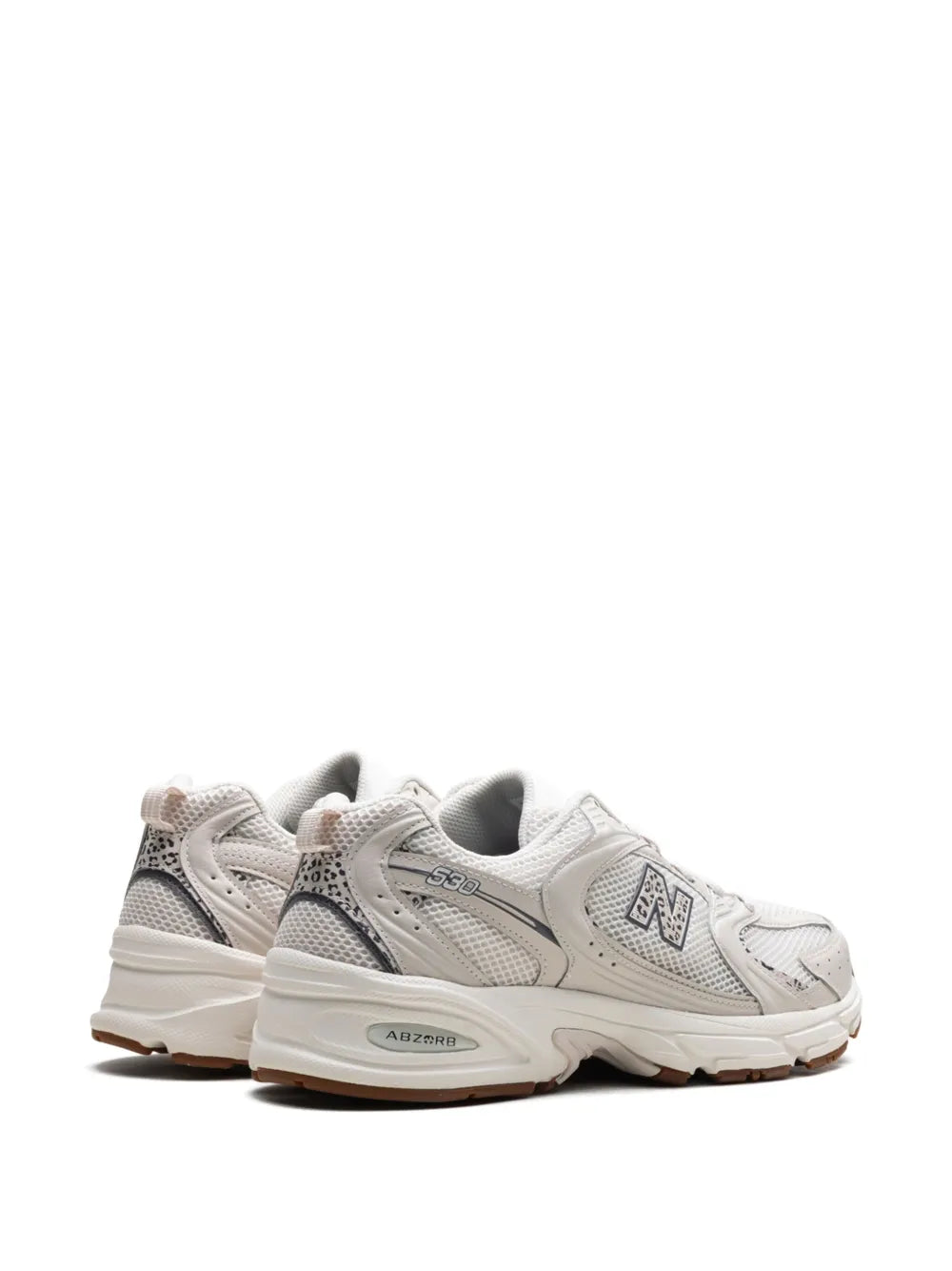 New Balance 530 Moonbeam/Cow Print Sneakers