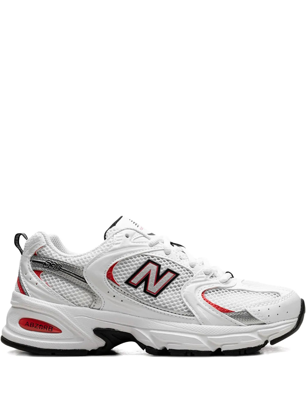 New Balance 530 White/Blast Red Sneakers
