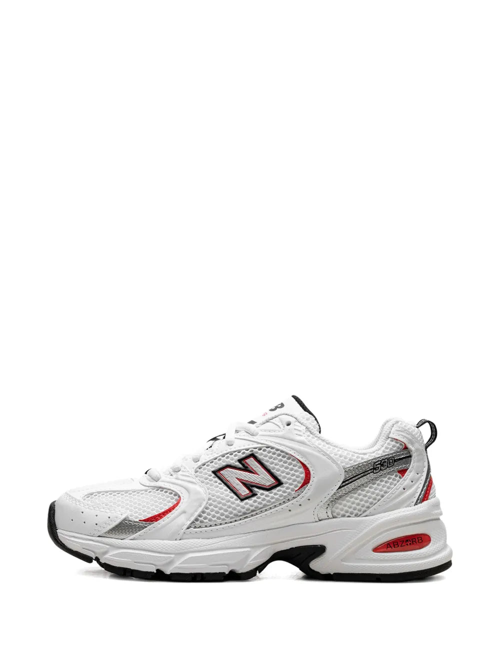 New Balance 530 White/Blast Red Sneakers