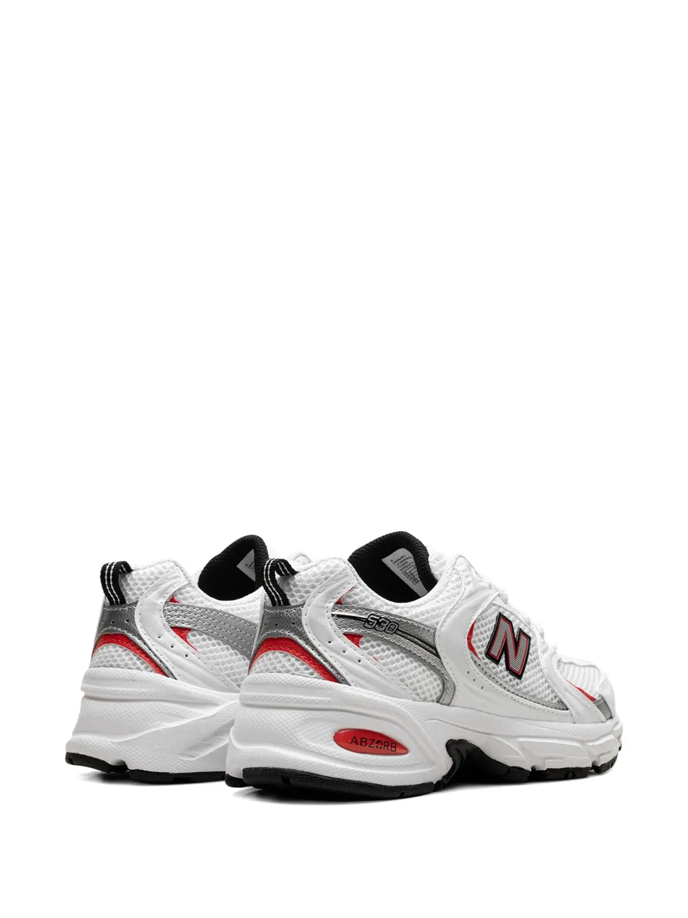 New Balance 530 White/Blast Red Sneakers