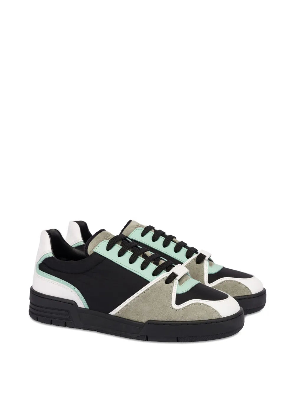 Moschino Panelled Lace-Up Sneakers