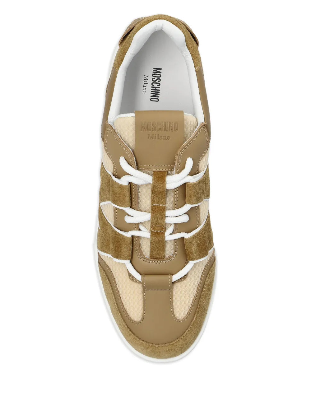 Moschino Logo-Debossed Mesh Sneakers