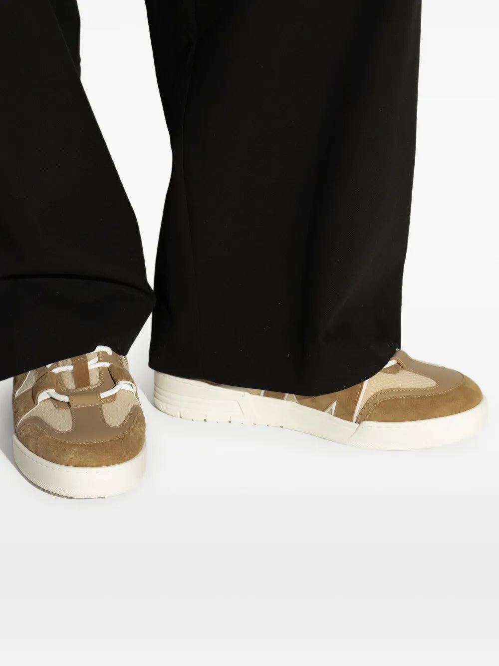 Moschino Logo-Debossed Mesh Sneakers