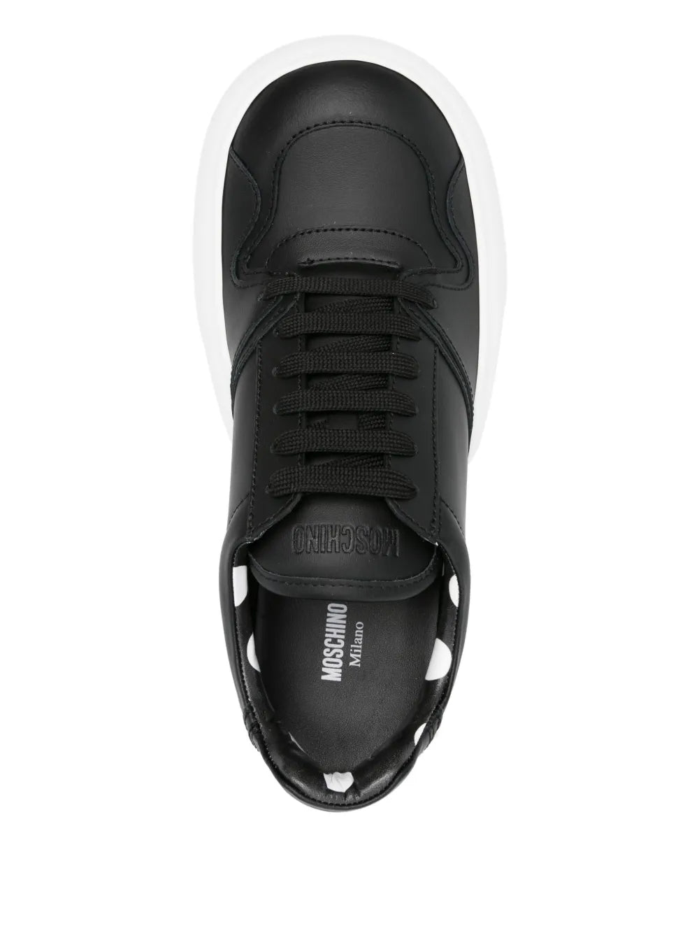 Moschino Leather Platform Sneakers