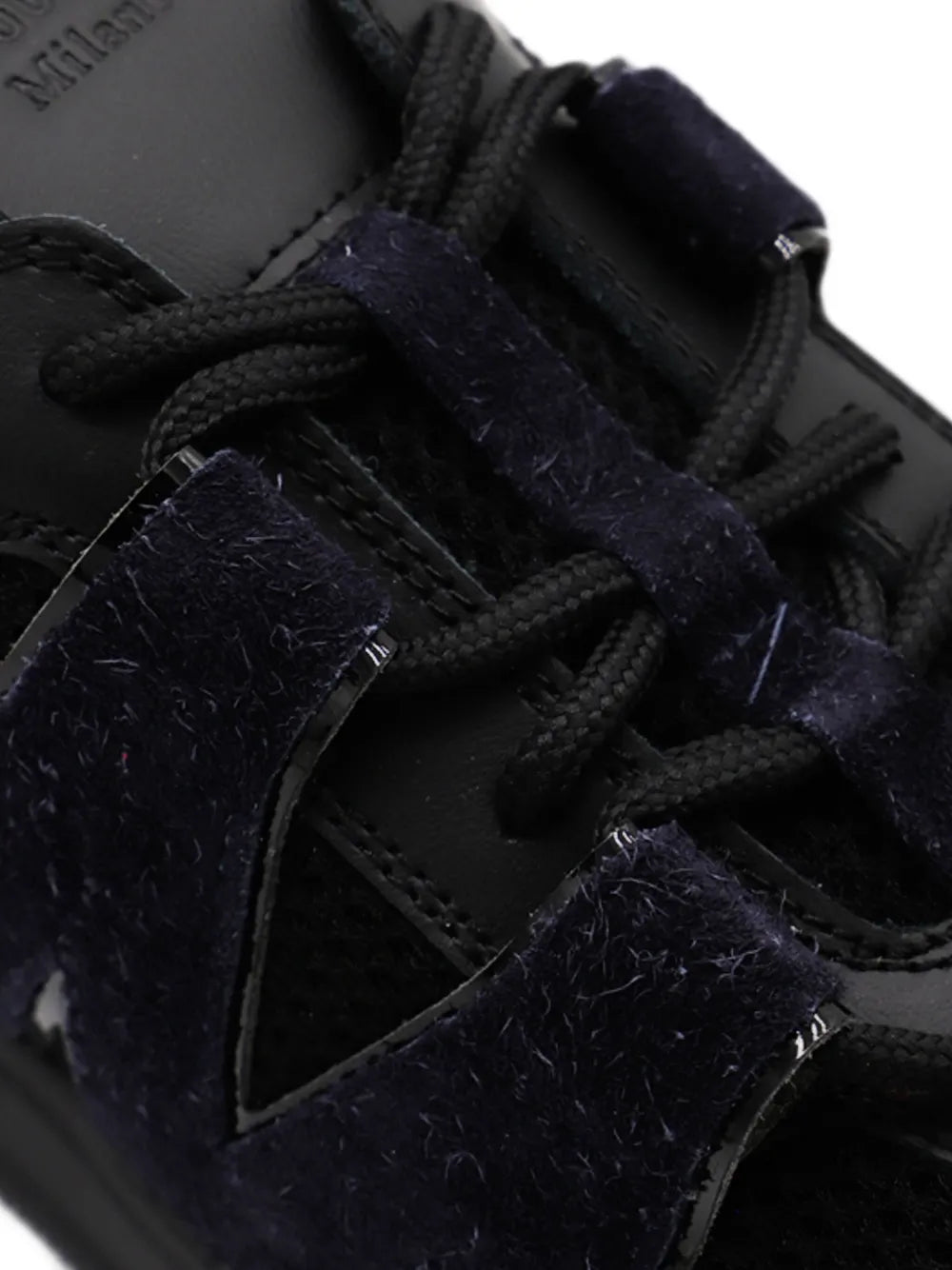 Moschino Lace-Up Suede Sneakers