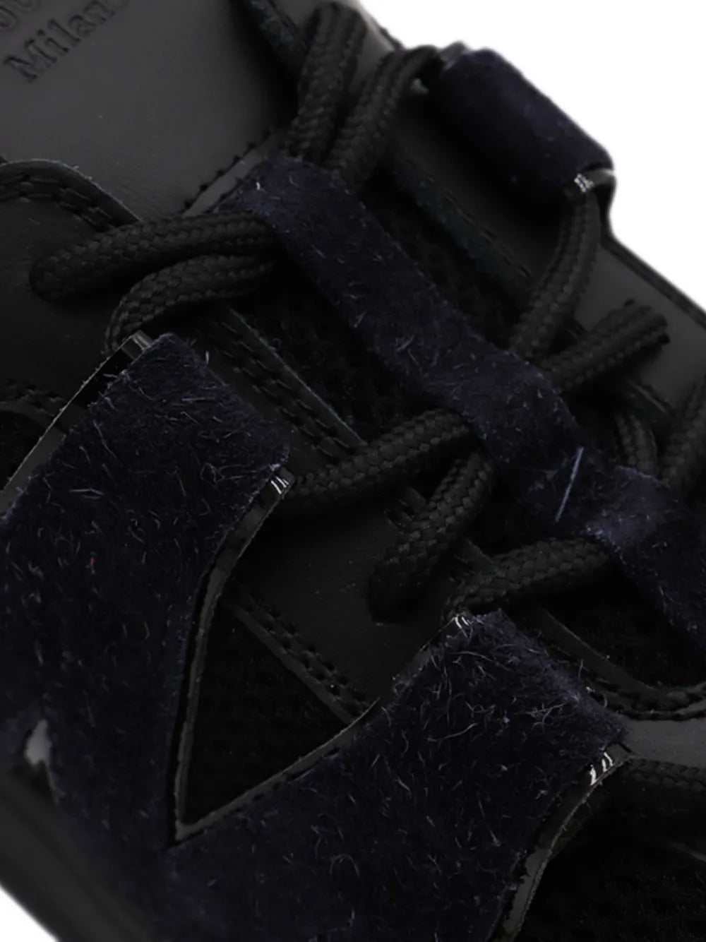 Moschino Lace-Up Suede Sneakers