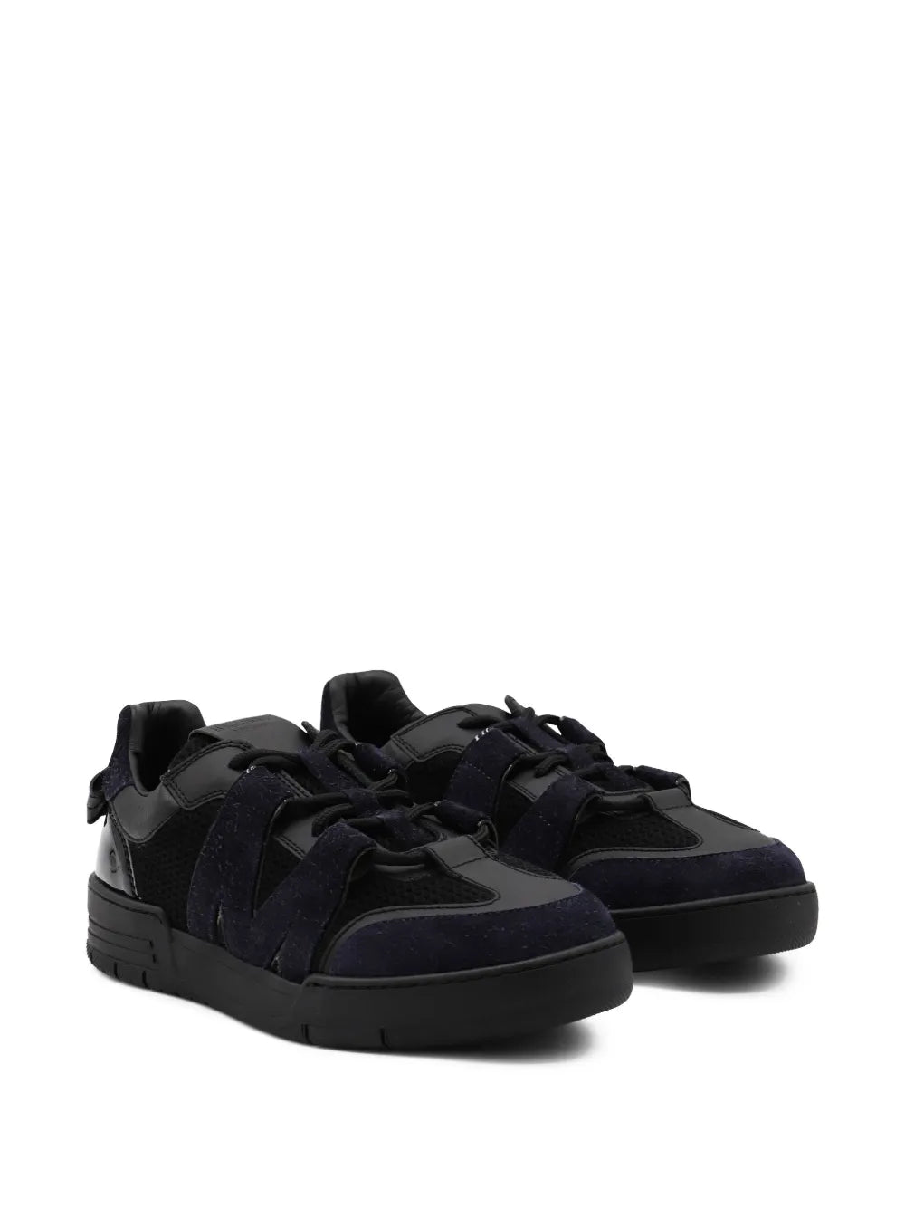 Moschino Lace-Up Suede Sneakers