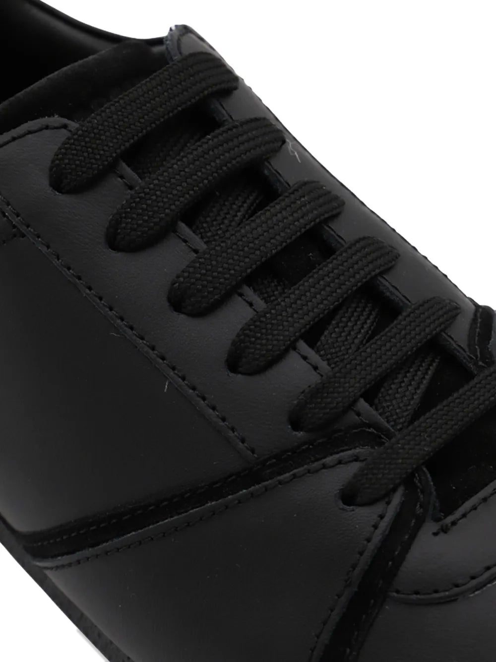 Moschino Leather Suede Panel Sneakers